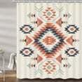 thumbnail image 1 of Southwestern Decor Shower Curtain for Bathroom, Southwest American Pattern Bohemian Fabric Shower Curtains Set, Western Aztec Geometric Restroom Accessories with Hooks 72X72Inches, 1 of 7