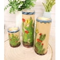 thumbnail image 1 of Southwestern Desert Cactus With Blooming Flowers Votive Candle Holders Set Of 3, 1 of 7