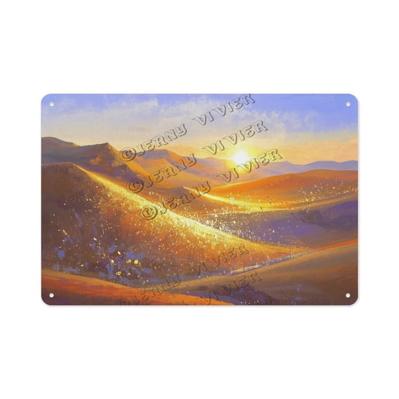 Southwestern Desert Metal Sign  8x12 Inch Tin Wall Art for Home, Garden, or Office  Gift for Adventurers and Nature Lovers