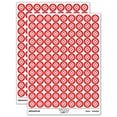 thumbnail image 1 of Southwestern Diamond Triangle Pattern 200+ Round Stickers - Red - Gloss Finish - 0.50" Size, 1 of 3