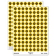 thumbnail image 1 of Southwestern Diamond Triangle Pattern 200+ Round Stickers - Yellow - Gloss Finish - 0.50" Size, 1 of 3