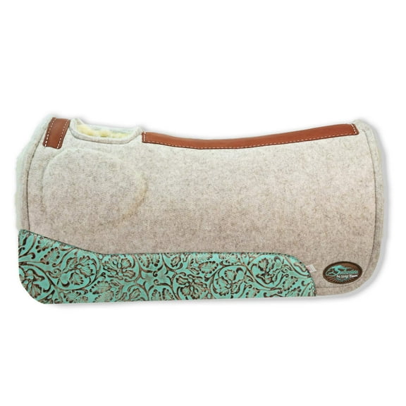 Southwestern Equine OrthoRide Elite Saddle Pad Premium Tan Topper with Fleece Bottom 1"