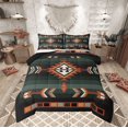 thumbnail image 1 of Southwestern Geometric Comforter Set Western Aztec Quilt Sets Boho Exotic Tribal Bedding Set King Rustic Farmhouse Home Decor Bohemian American Bed Set 2 Pillow Cases, 1 of 9