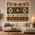 thumbnail image 1 of Southwestern Geometric Patterns on Earthy Tones, Nostalgic Folk Art for Boho Decor Enthusiasts, Tribal Textile Wall Decor, Housewarming Gift, Tapestry Wall Hanging for Bedroom and Living Room, 1 of 7