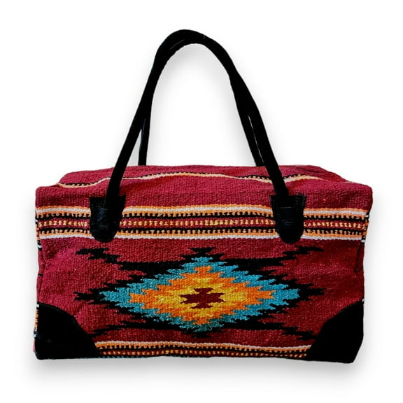 Southwestern Large Weekender Travel Bag Duffle Bag Boho Travel Bag- The Monica Go West Weekender