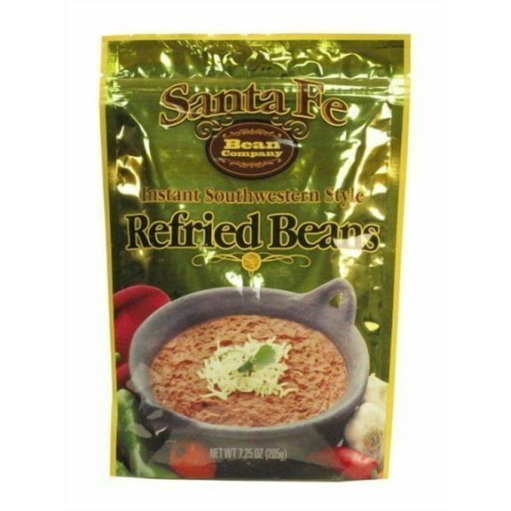 Santa Fe Instant Southwestern Style Refried Beans 7.25 Oz (Pack of 4) by Santa Fe