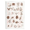 thumbnail image 1 of Southwestern Style Alphabet Learning Animals & Insects Graphic Art Unframed Art Print Wall Art, 1 of 6