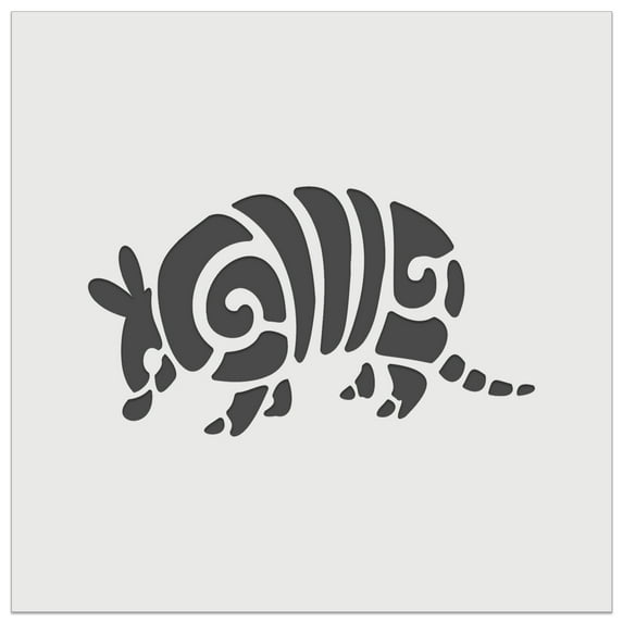 Southwestern Style Tribal Armadillo DIY Cookie Wall Craft Stencil - 3.5 Inch