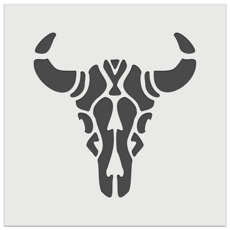 Southwestern Style Tribal Bull Cow Skull DIY Cookie Wall Craft Stencil - 7.0 Inch - Walmart.com southwestern-style-tribal-bull-cow-skull-diy-cookie-wall-craft-stencil-7-0-inch-walmart-com