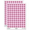 thumbnail image 1 of Southwestern Style Tribal Deer Antelope 200+ Round Stickers - Light Pink - Gloss Finish - 0.50" Size, 1 of 3