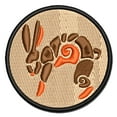 thumbnail image 1 of Southwestern Style Tribal Jackrabbit Hare Bunny Applique Multi-Color Embroidered Hook & Loop Patch - 3.5 Inch Large, 1 of 5