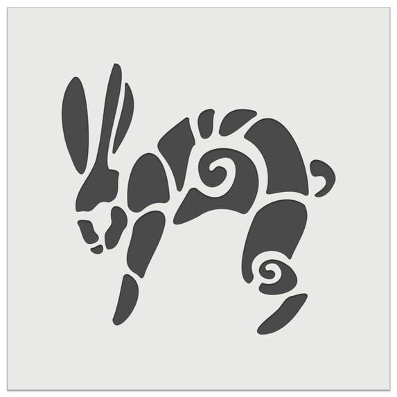Stencil Jack Rabbit Southwestern Style Tribal Jackrabbit Hare Bunny DIY Cookie Wall Craft ...