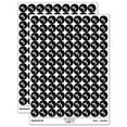 thumbnail image 1 of Southwestern Style Tribal Kokopelli Fertility Deity God Round Sticker Set - Black - Matte Finish - 0.50" Size, 1 of 3
