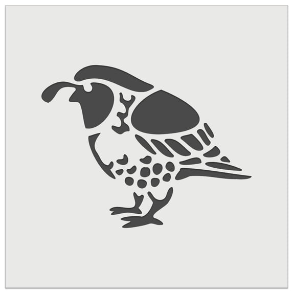 Southwestern Style Tribal Quail Bird DIY Cookie Wall Craft Stencil - 9.0 Inch