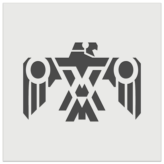 Southwestern Style Tribal Thunderbird Eagle Hawk DIY Cookie Wall Craft Stencil - 3.5 Inch