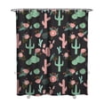 thumbnail image 1 of Southwestern Succulent and Cactus Shower Curtain 72x84, Retro Desert Cactus Art, Boho Style, Quick-Dry Polyester Fiber for Bathtubs and Bathrooms, 1 of 5
