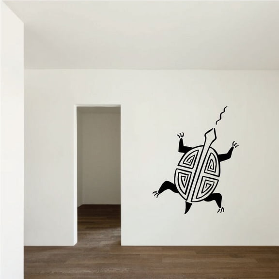 Southwestern Swimming Turtle Decal - 36 Inches