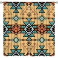 thumbnail image 1 of Southwestern Tribal Aztec Curtains, American Native Ethnic Geometric Western Style Window Treatments for Living Room Bedroom Decor, Bohemian Boho Chic Drapes 2 Panel Sets,52x84 Inch, 1 of 6