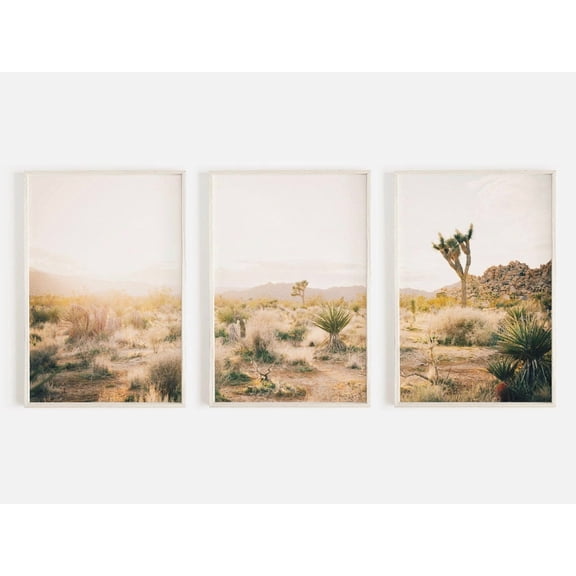 Southwestern Triptych SetJoshua Tree Set Desert Photography California Art Set Poster Gallery, Poster Only