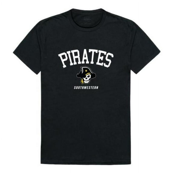 Southwestern University Pirates Arch T-Shirt, Black - Medium