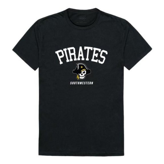 Southwestern University Pirates Arch T-Shirt, Black - Medium