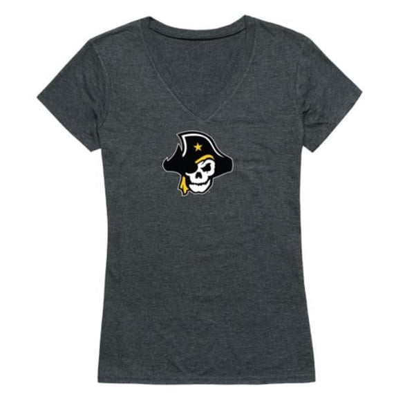 Southwestern University Pirates Women Cinder T-Shirt, Heather Charcoal - Extra Large
