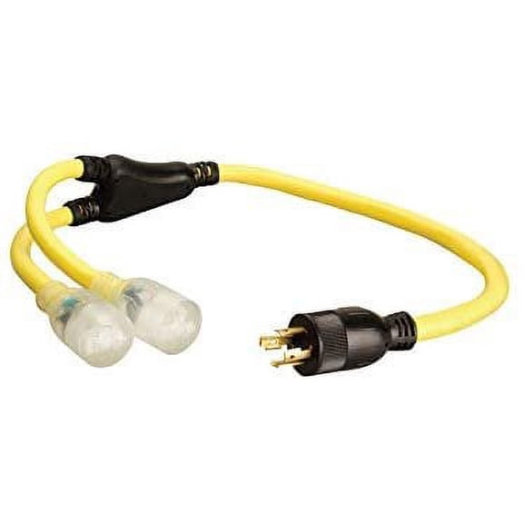 Southwire 01924 12/4 Stow L14-20p 3 Ft Extension Cord 12/3 Light