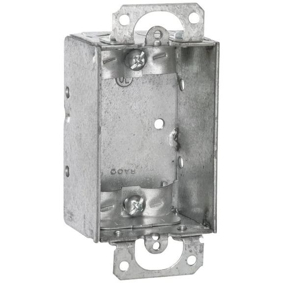 Southwire Steel Single Wall Box G500-R-UPC - 1 Gang, Durable, Welded, Electrical Box