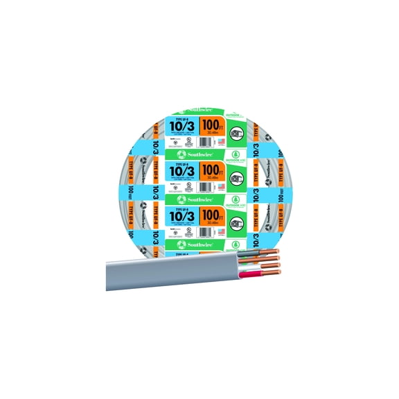 Southwire 10-3 UFW/G Electrical Wire - Pack of 10