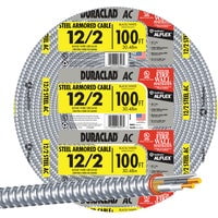 1PC Southwire 12/2 Steel Armored Cable Electrical Wire