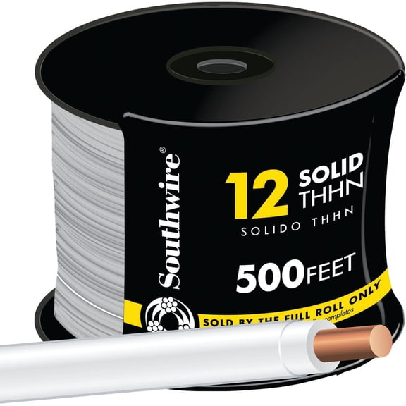 Southwire 11588158 Solid Thhn Building Wire, 500 Feet