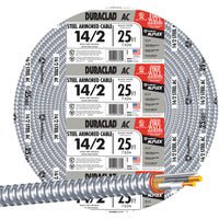 Southwire 14/2 Steel Armored Cable Electrical Wire - Pack of 10