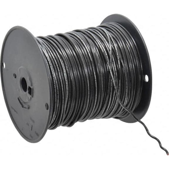 Southwire 14 AWG, 41 Strand, Black Machine Tool Wire PVC, Acid, Moisture and Oil Resistant, 500 Ft. Long