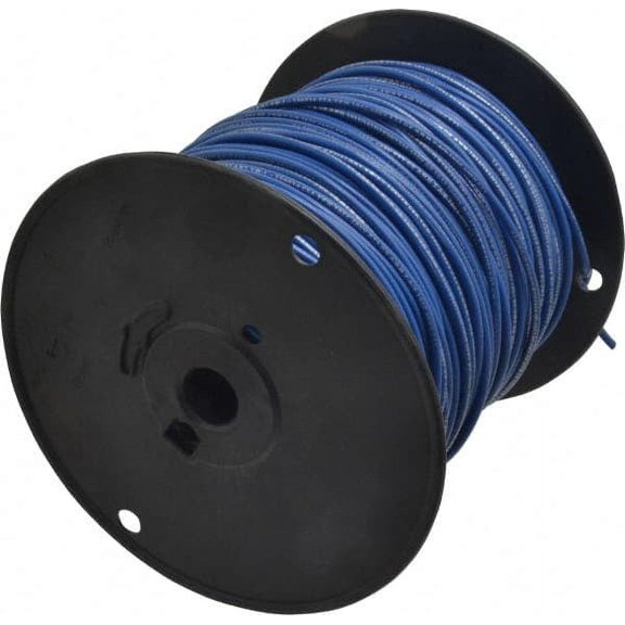Southwire 14 AWG, 41 Strand, Blue Machine Tool Wire PVC, Acid, Moisture and Oil Resistant, 500 Ft. Long