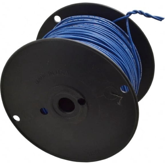 Southwire 18 AWG, 16 Strand, Blue Machine Tool Wire PVC, Acid, Moisture and Oil Resistant, 500 Ft. Long