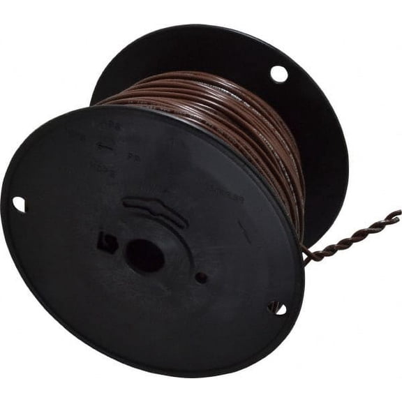 Southwire 18 AWG, 16 Strand, Brown Machine Tool Wire PVC, Acid, Moisture and Oil Resistant, 500 Ft. Long
