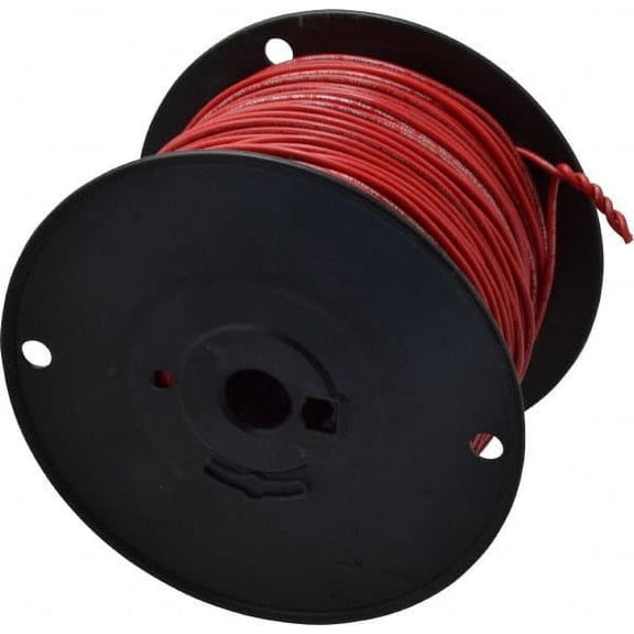 Southwire 18 AWG, 16 Strand, Red Machine Tool Wire PVC, Acid, Moisture and Oil Resistant, 500 Ft. Long