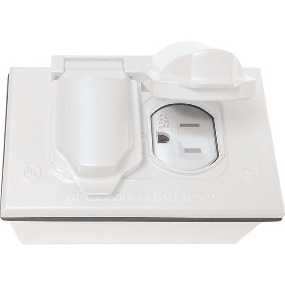 Southwire 1g Wht Wp Jnc Box& Cover WBCDWRTR-W-UPC