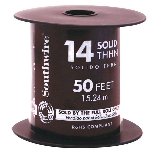 Southwire 2 Packs 14thhn Sold Blk 50'