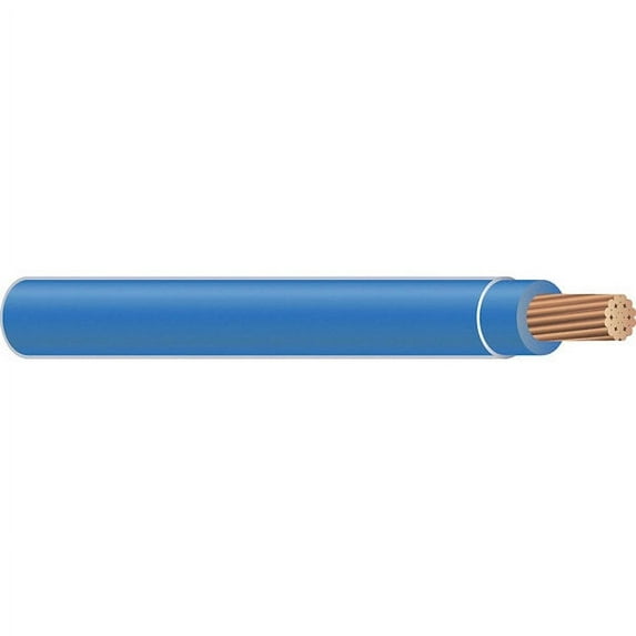 Southwire THHN Building Wire, Copper, 8 AWG, 1C, Blue, Stranded, 500 ft 20491712
