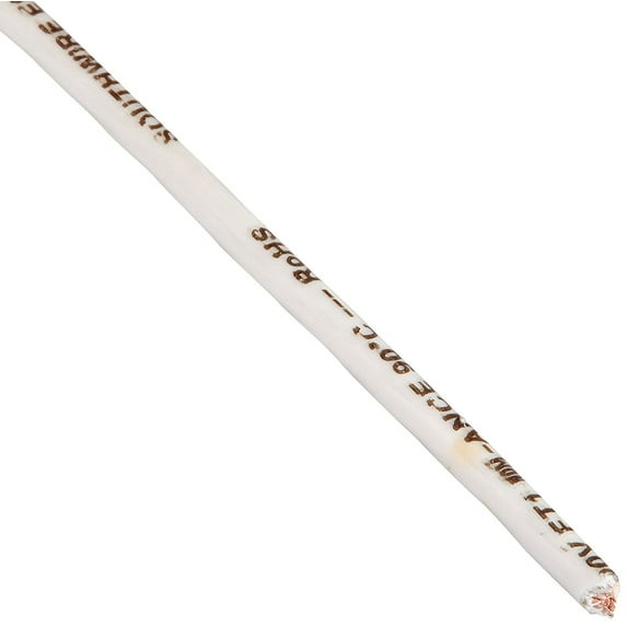 Southwire 22965852 Simpull THHN or THWN2, 12 Gauge THHN Stranded Wire, 100' per Roll, White