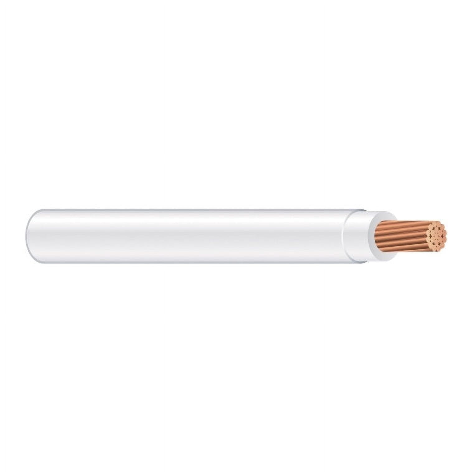Southwire 22965852 Stranded THHN Building Wire, 12 Gauge, White, 100 ...