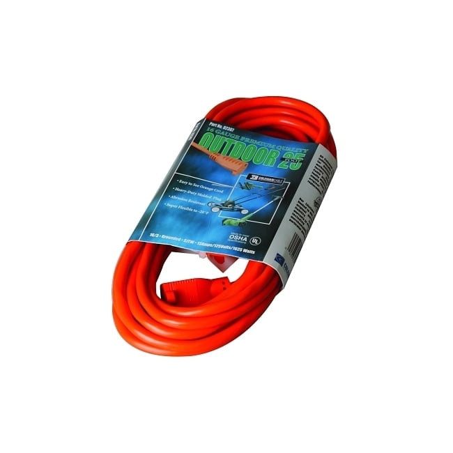 Southwire 2307SW8803 16/3 Medium-Duty 13-Amp SJTW General Purpose Extension Cord, 25-Feet