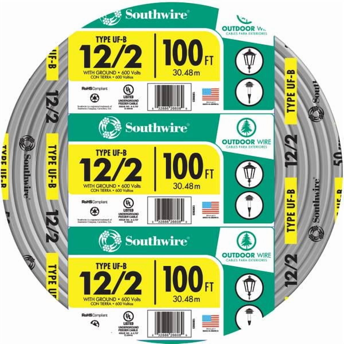 Southwire 25' 12-2 UF W/G Outdoor Wire
