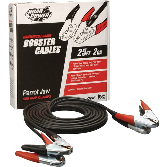 Road Power 25' 2 Gauge 500 Amp Booster Cable 88620108