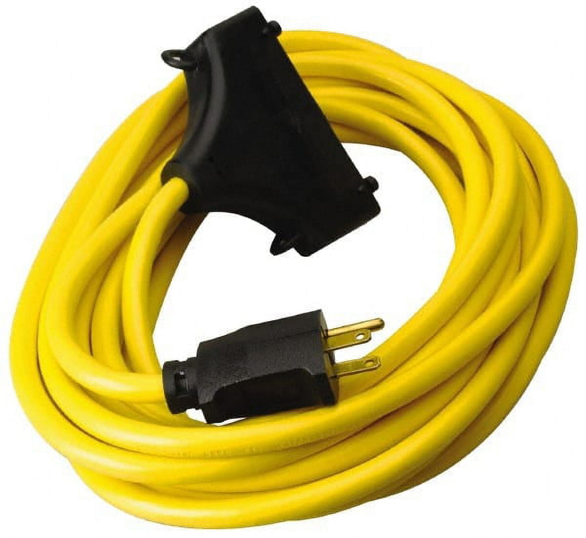 Southwire 25 Foot Heavy Duty Yellow Outdoor Extension Cord 12/3 Gauge