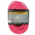 thumbnail image 1 of Southwire 2579SW000A 12/3 100' SJTW Neon Pink Outdoor Extension Cord, 1 of 9