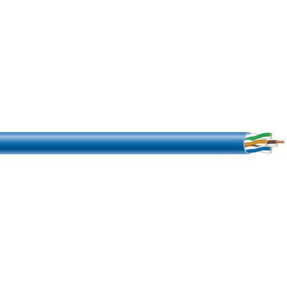 300 Ft. Blue 24/4 Solid CU CAT5e CMP (Plenum) Data Cable