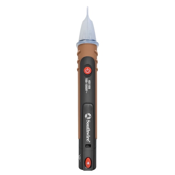 Southwire 40116N AC Non-Contact Voltage Pen Tester Voltage Detector, NCVT Detects 100-600VAC with LED Light