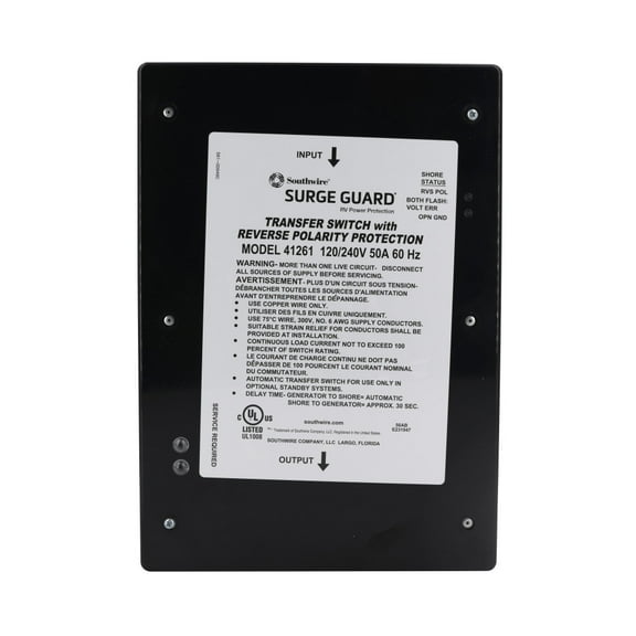 Southwire 41261-011 Surge Guard Power Transfer Switch 50 AMP